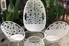 Ghế xích đu và bàn ghế mây nhựa tại TP.HCM