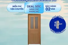 Cửa nhựa Đài Loan PVC cho không gian nội thất tại TP.HCM