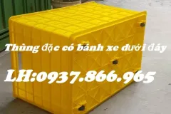 Thùng nhựa có bánh xe, dung tích lớn tại Hà Nội
