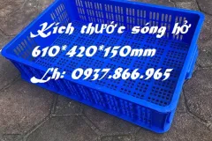 Sọt nhựa chứa rau củ tại Long Biên