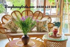Ghế sofa mây cánh hoa cho không gian sống