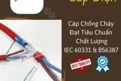 bảng giá cáp chống cháy 2 x 0.75 -  tiêu chuẩn IEC 60331 & BS6387