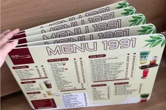 In menu tại Cần Thơ giá tốt