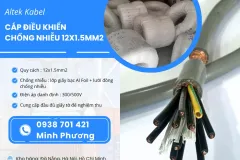 Cáp điều khiển chống nhiễu 12x1.5mm² tại Đà Nẵng
