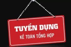 TUYỂN DỤNG KẾ TOÁN TỔNG HỢP