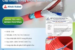 Cáp chống cháy chống nhiễu 2 lõi tại Đà Nẵng