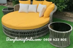 Giường tròn hồ bơi tắm nắng tại Bình Thạnh, TP.HCM