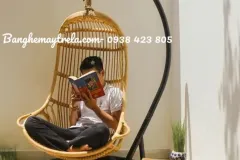 Ghế xích đu mây tre cho không gian sống