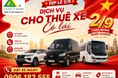Xe Có Lái Dịp 2/9 – Đón Tận Nơi, Đi Tận Chỗ Tại Hải Phòng Và Các Tỉnh Lân Cận