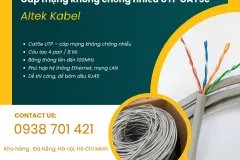 Cáp mạng UTP cat5e – Giải pháp kết nối mạng lan ổn định Đà Nẵng, Huế, Bình Định