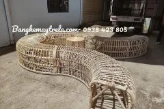 Ghế mây uốn hiện đại