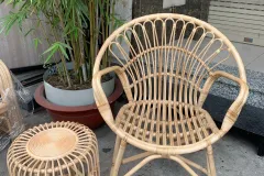Ghế mây nhỏ đuôi công