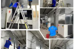 Lắp Đặt Máy Lạnh Tủ Đứng Đặt Sàn Trane Cho Nhà Xưởng