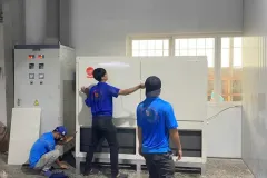 Lắp Đặt Máy Lạnh Tủ Đứng Đặt Sàn Trane Cho Nhà Hàng 5 sao 