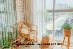 Bộ bàn ghế mây uống trà