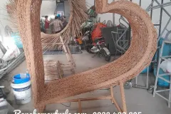Ghế tổ chim mây tre đan