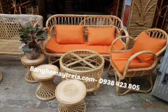 Bàn ghế mây tự nhiên cho phòng khách tại TP.HCM