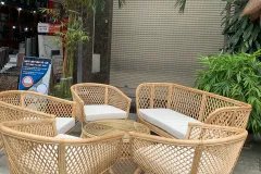Bàn ghế sofa mây hiện đại phòng khách