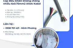 Cáp điều khiển Altek Kabel 6x0.75mm2 tại Đà Nẵng