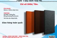 TẤM TIÊU ÂM VẢI NỈ CAO CẤP TẠI NỘI THẤT DHG