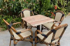 Ghế nhựa giả mây cho không gian cafe, sân vườn tại TP.HCM