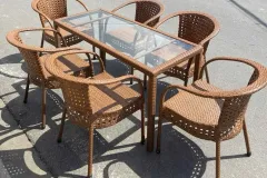 Bàn ghế cafe mây nhựa giá rẻ tại TP.HCM