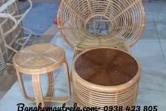 Ghế đơn mây tròn