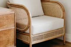 Ghế mây vuông mắt cáo cho không gian sống