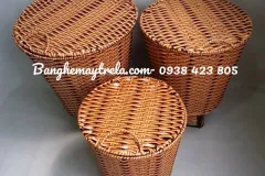 Sọt đựng đồ nhựa giả mây tại TP.HCM