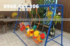 xích đu 3 con vật trẻ em, xích đu mầm non