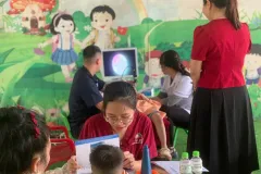 Khám sàng lọc miễn phí cho trẻ mầm non tại Giao Thuỷ