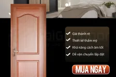 Cửa gỗ công nghiệp HDF giải pháp hoàn hảo cho không gian hiện đại