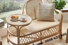 Set bàn ghế uống trà mây
