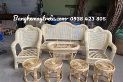 Sofa mây tự nhiên lưới mắt cáo tại TP.HCM