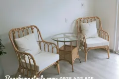 Bàn ghế mây tự nhiên cho không gian sống xanh tại TP.HCM