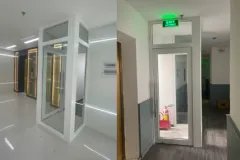 Khả năng chống bức xạ nhiệt của cửa kính chống cháy tại dự án Tòa nhà Phòng khám