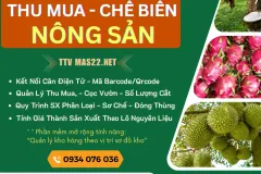 Phần mềm thu mua, chế biến nông sản sầu riêng, mít, chanh dây,...
