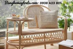 Ghế mây kết hợp bàn trà
