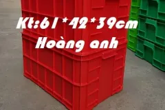 Thùng nhựa nguyên sinh 100% mới tại Hà Nội