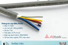 Cáp điều khiển không chống nhiễu 7G x0.75mm2 ALTEK KABEL