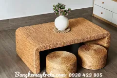 Bàn ghế đôn lục bình ngồi trà đạo