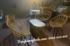 Bàn ghế mây nhựa cho sân vườn tại TP.HCM