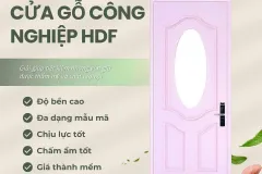 Cửa gỗ công nghiệp HDF cho không gian sống hiện đại tại TP. Hồ Chí Minh
