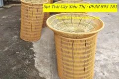 Giỏ trưng bày trái cây cho siêu thị bằng mây