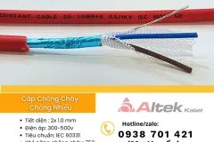 Cáp Chống Cháy Chống Nhiễu 2c X 1.0 mm2 Al+Gft+E Altek Kabel