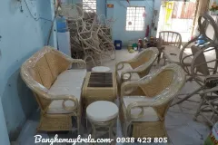 Bàn ghế sofa mây phòng khách