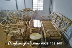 Sofa mây tre phòng khách