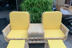 Ghế sofa đôi mây tự nhiên cho spa tại quận 7
