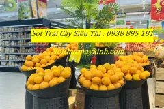 Giỏ mây trưng bày trái cây, giỏ mây đựng trái cây siêu thị