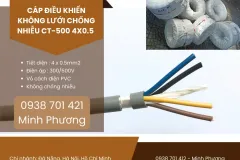 Cáp điều khiển không lưới chống nhiễu CT-500 tại Huế, Quảng Nam, Khánh Hòa